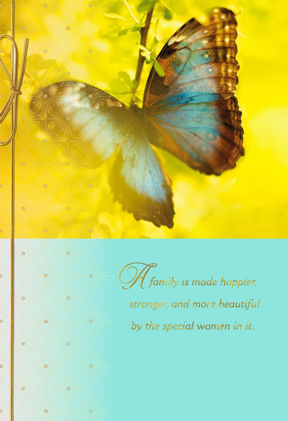 Butterfly in Sunlight Photograph Mother's Day Card