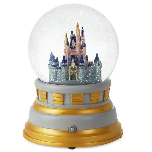 Walt Disney World 50th Anniversary Castle Snow Globe With Light and Sound, 