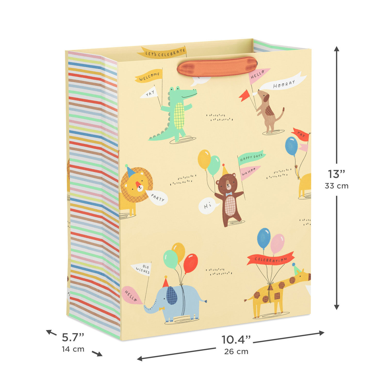 Cute Animals Gift Bag for Baby and Kids' Birthdays measurement image number 3