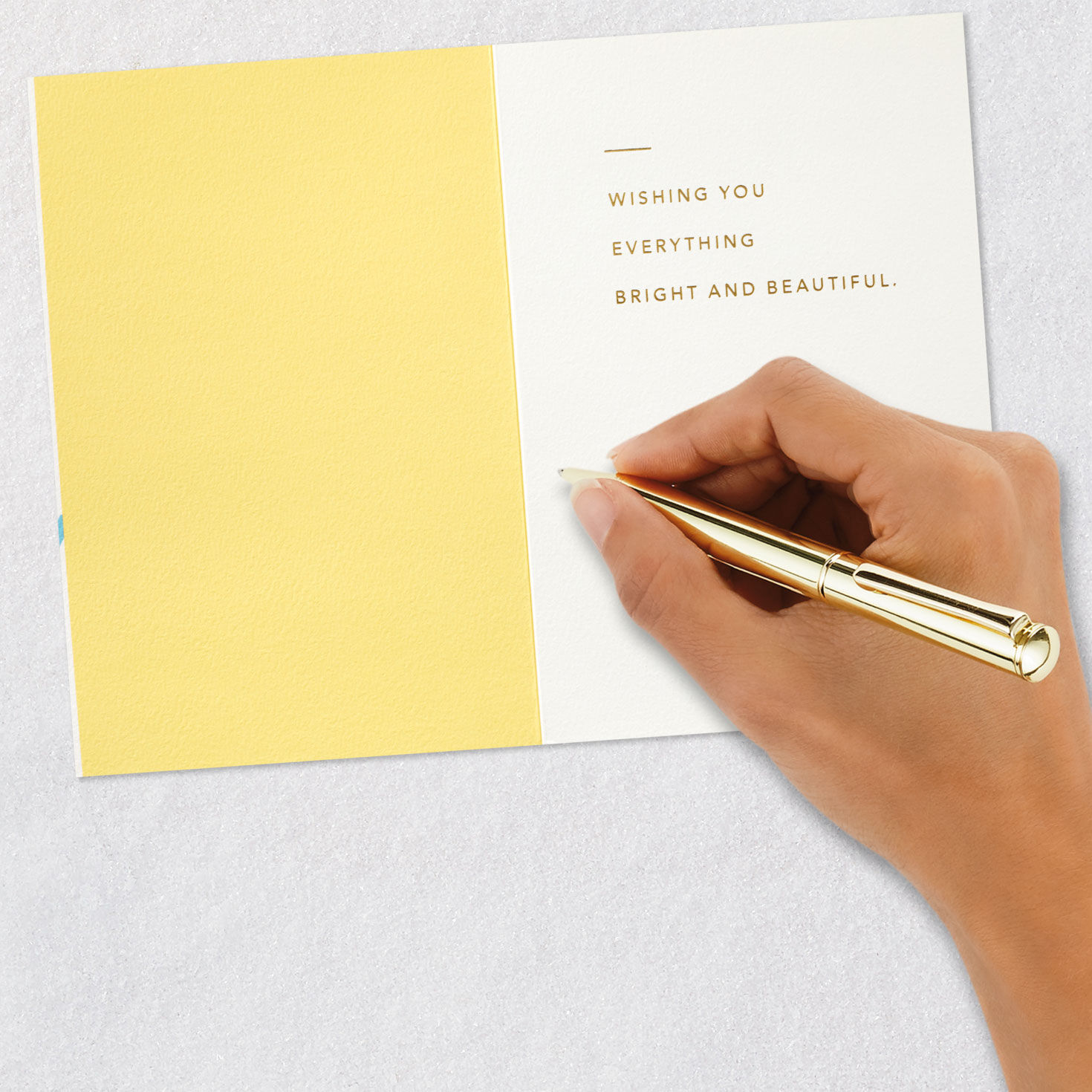 Pastel and Gold Lettering on Ivory Easter Card Signing card image number 6