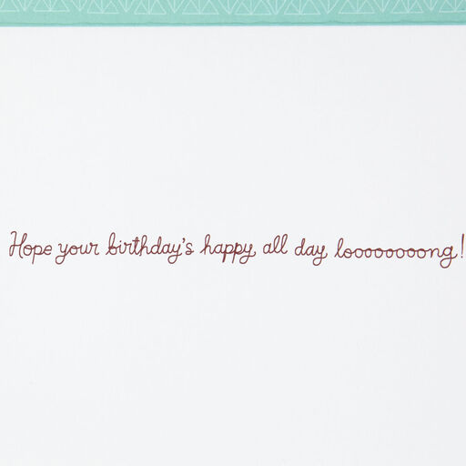 Happy All Day Long Birthday Card With Magnet, 