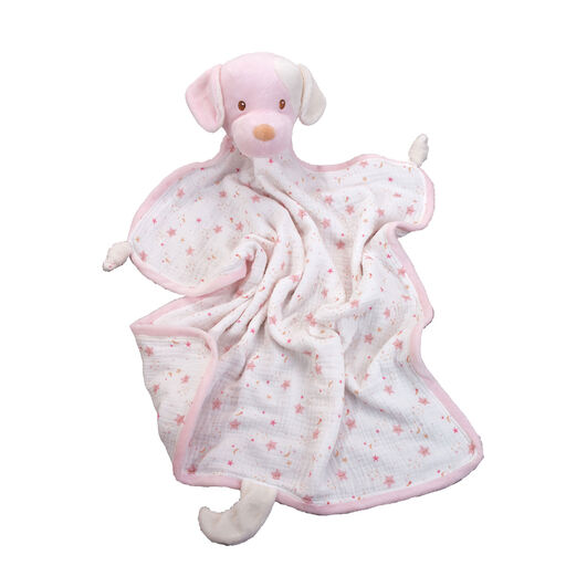Douglas Cuddle Toys Rosy Cream Blanki Lovey Baby Blanket, 24", 