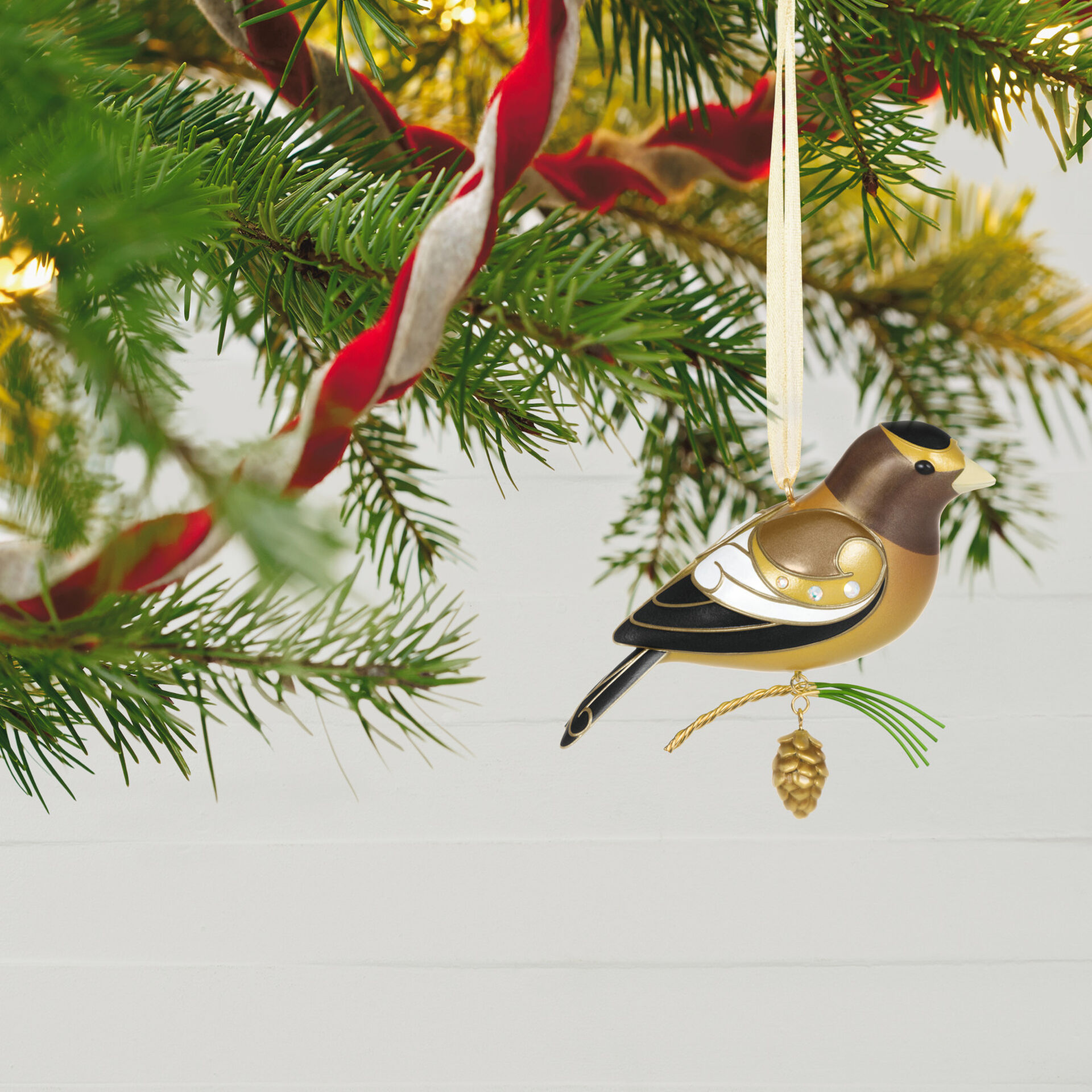 The Beauty Of Birds Evening Grosbeak Ornament Keepsake Ornaments Hallmark
