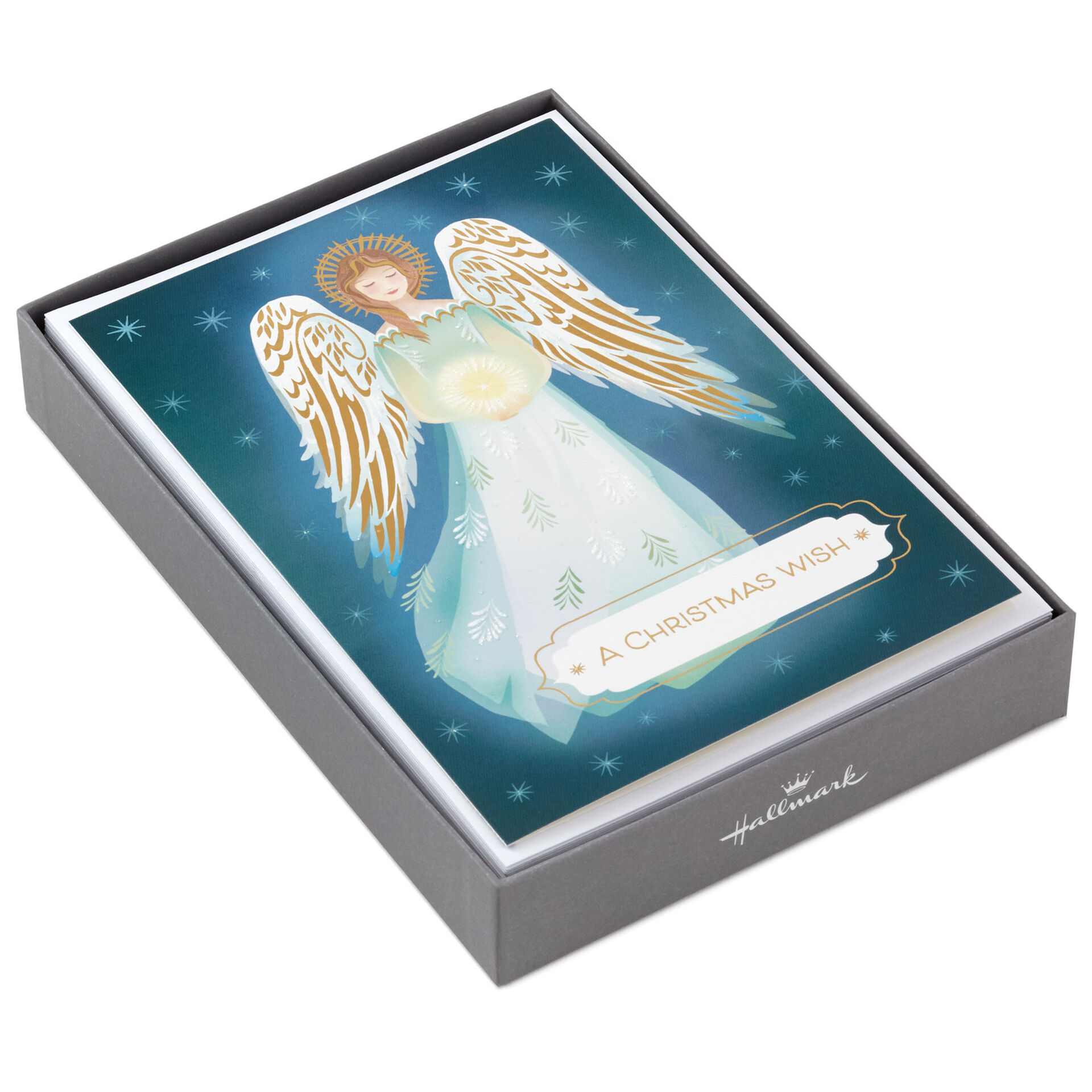 A Christmas Wish Angel Christmas Cards, Box of 16 Boxed Cards Hallmark