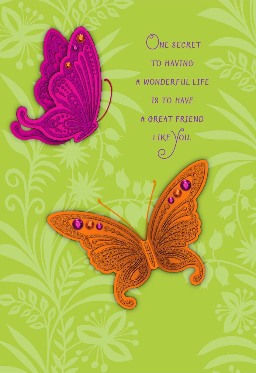The Secret to a Wonderful Life Friendship Card