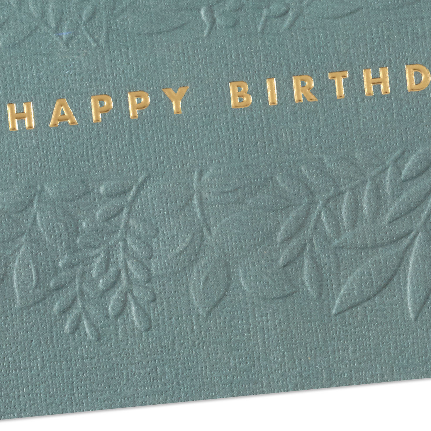 Greenery and Gold Birthday Card Card Front Detail image number 5