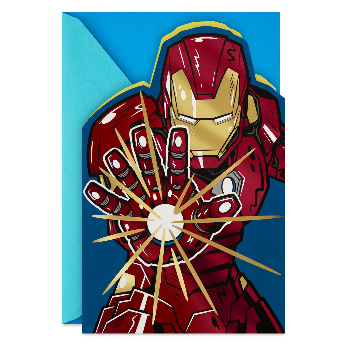 Marvel Iron Man Bigger, Faster, Smarter, Cooler Birthday Card for Kids