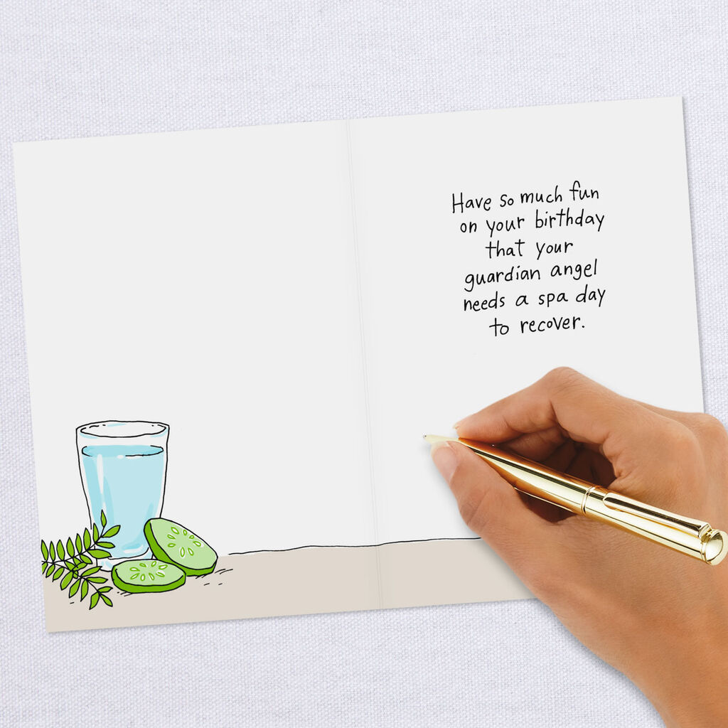 Angel S Day Off Funny Birthday Card Greeting Cards Hallmark
