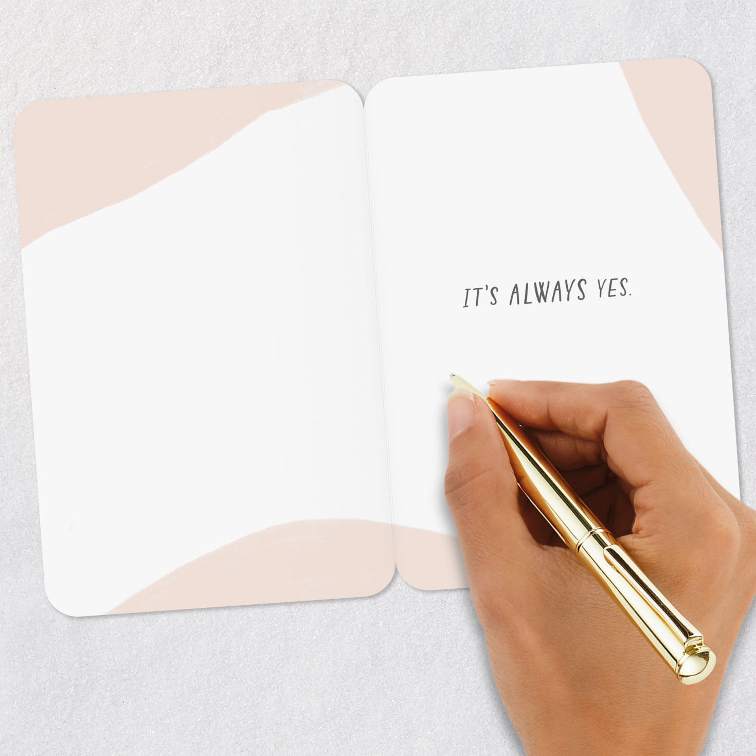 Abstract Design Thinking of You Card Signing card image number 6