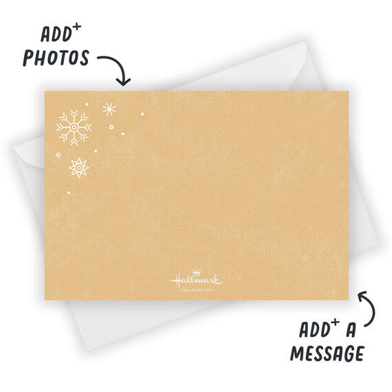 Season of Sparkle Snowflakes Flat Holiday Photo Card, , large image number 3