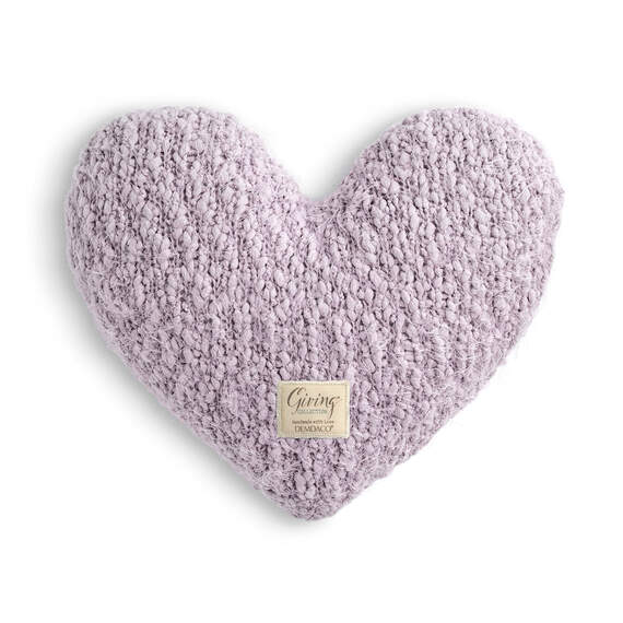 Demdaco Light Purple Giving Heart Pillow, , large image number 1