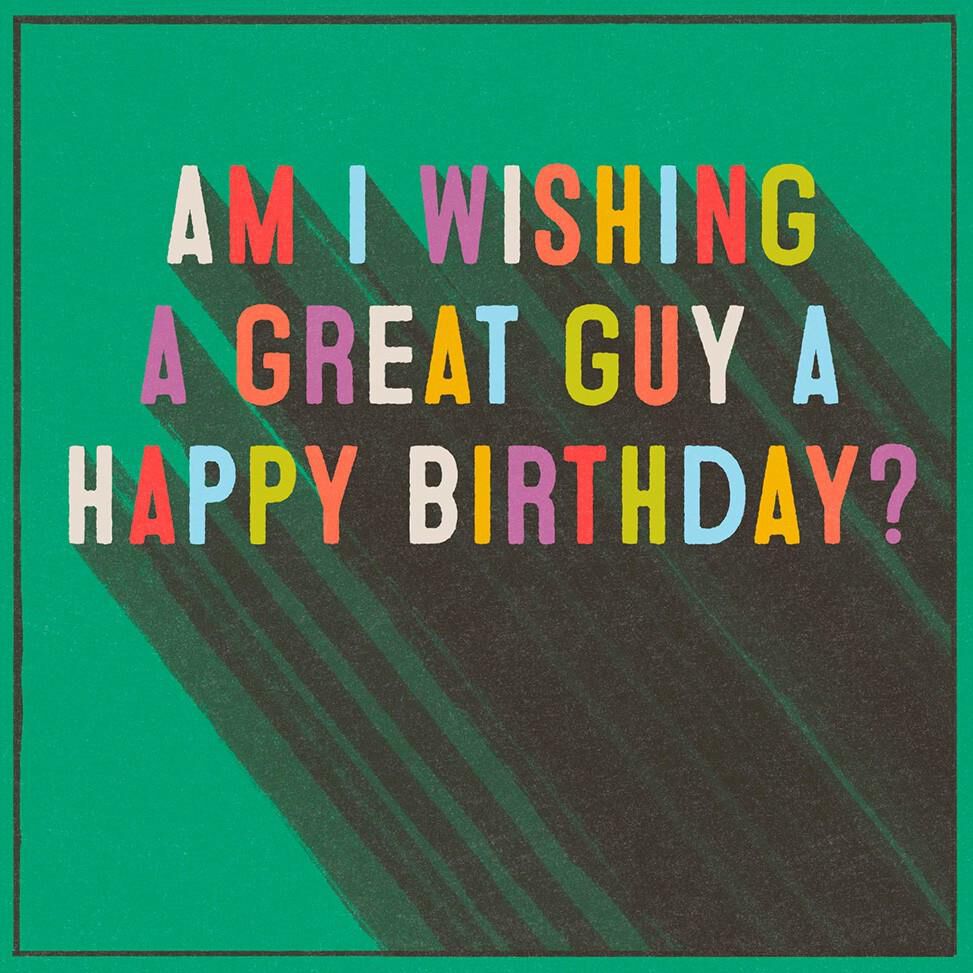 Great Guy Musical Birthday Card