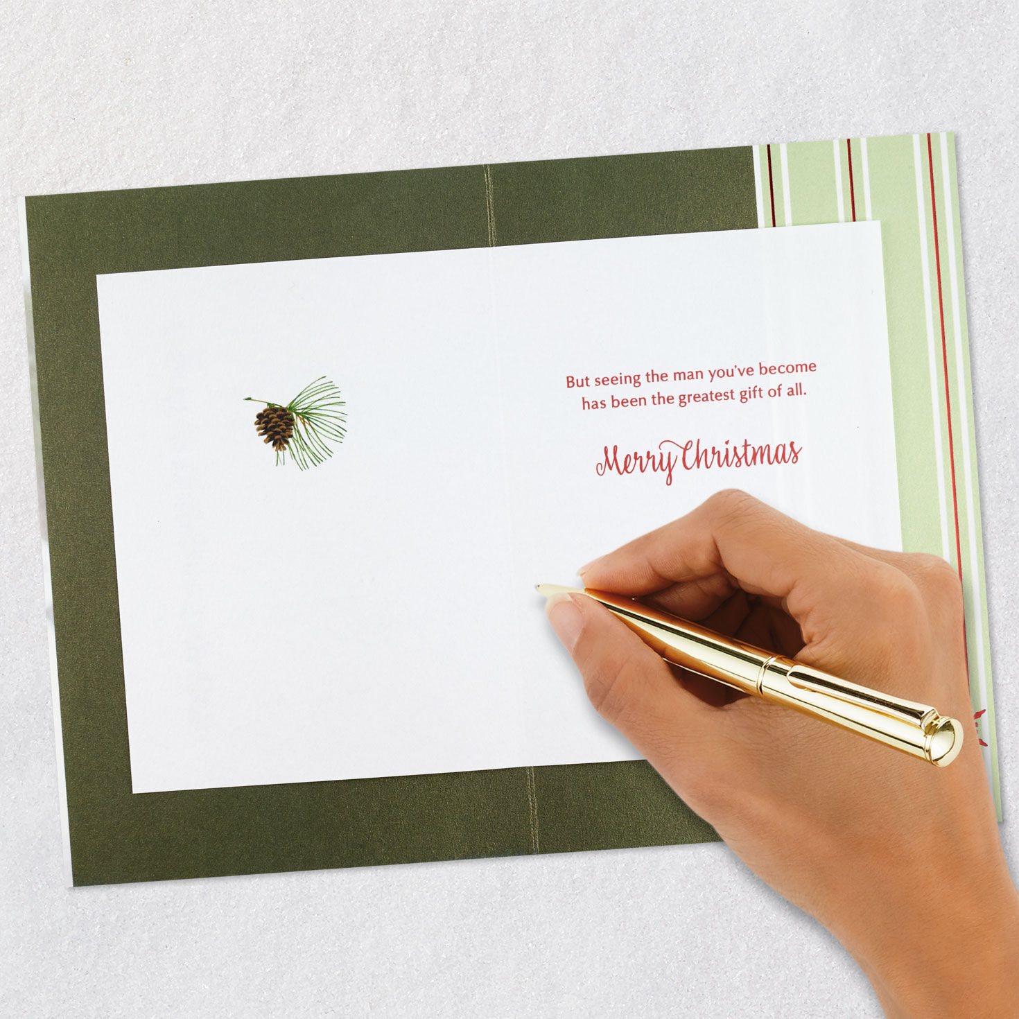 So Proud of the Man You've Become Christmas Card for Grandson, , large image number 6