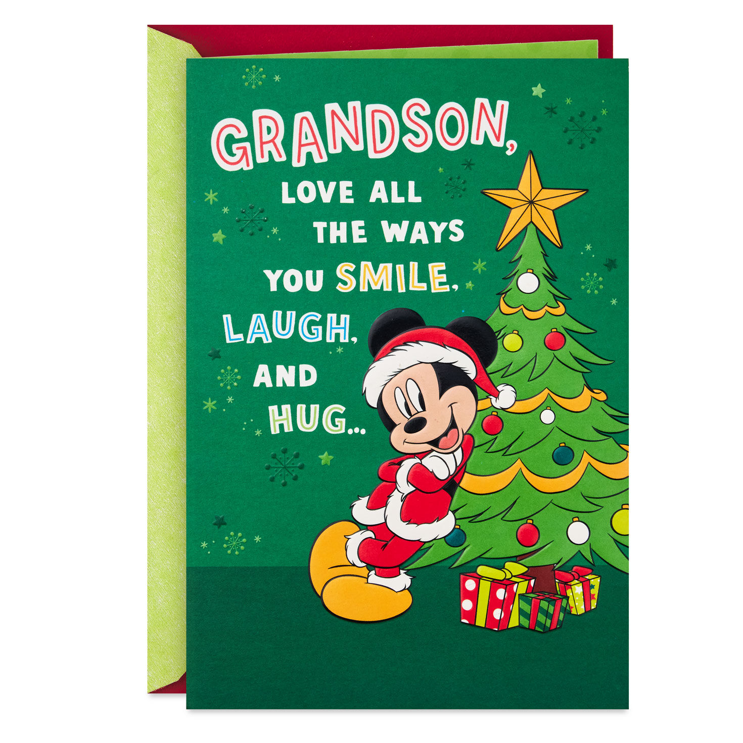 Disney Mickey Mouse Love All the Ways You're You Pop-Up Christmas Card for Grandson