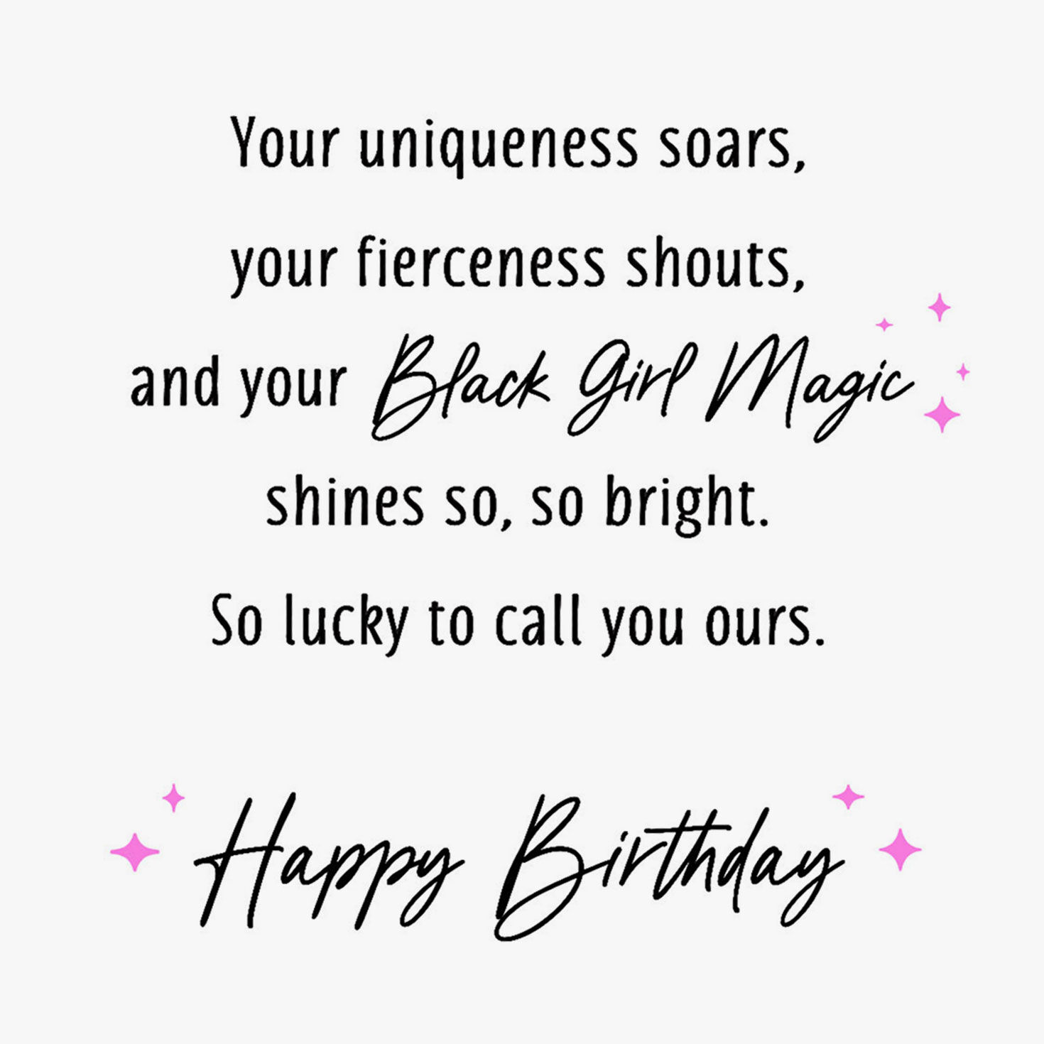 Your Black Girl Magic Shines So Bright Birthday Card for Daughter, , large image number 2