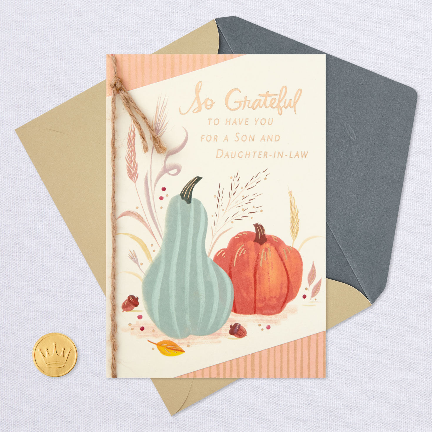 Grateful to Have You Thanksgiving Card for Son and Daughter-in-Law for only USD 4.59 | Hallmark