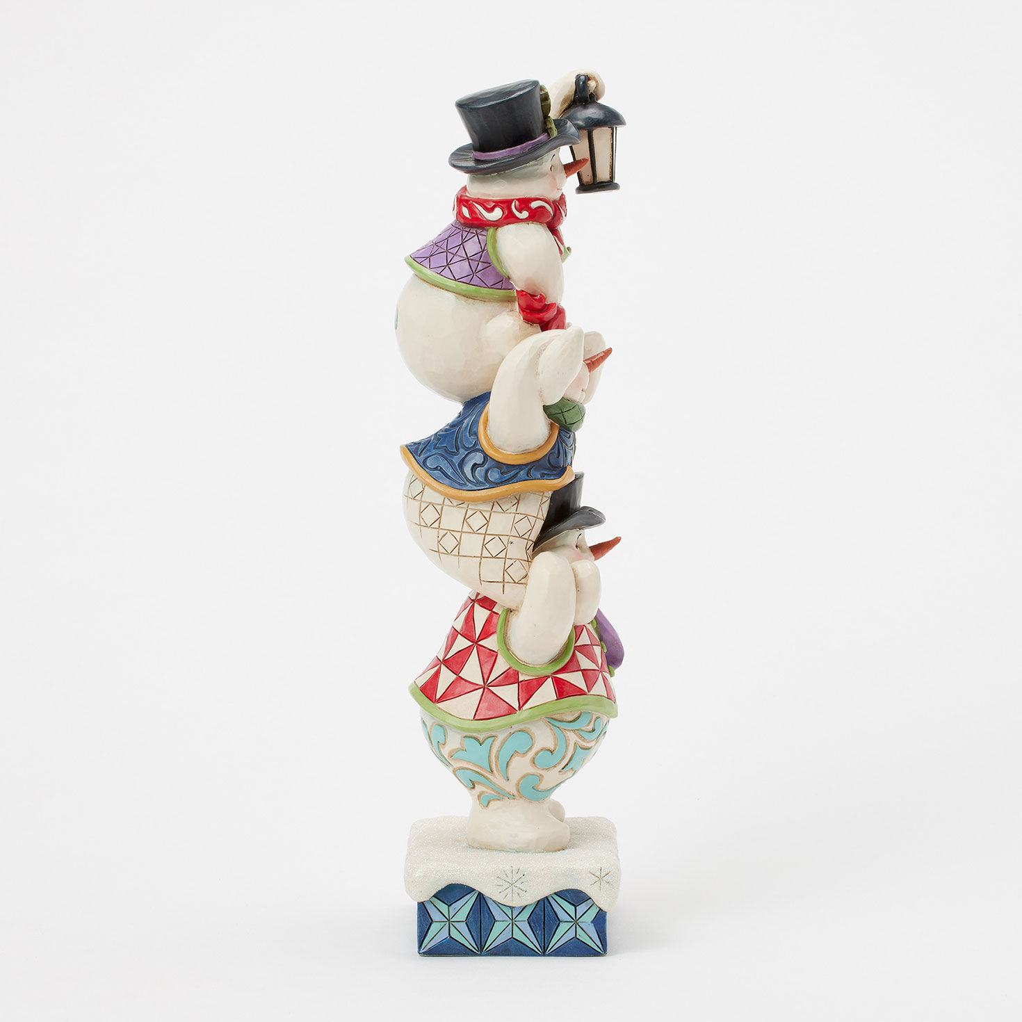 Jim Shore Trio of Stacked Snowmen Figurine side image number 4