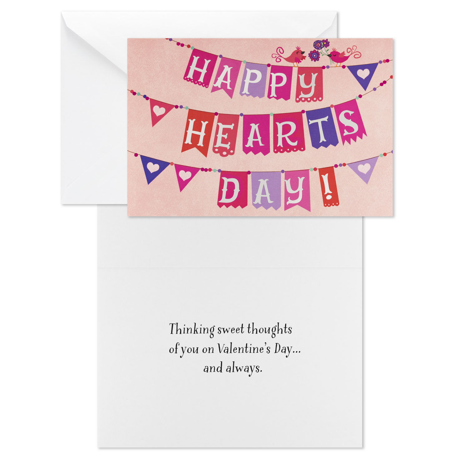 Pink, Red and Purple Banner Valentine's Day Card Pack card front with sentiment image number 2
