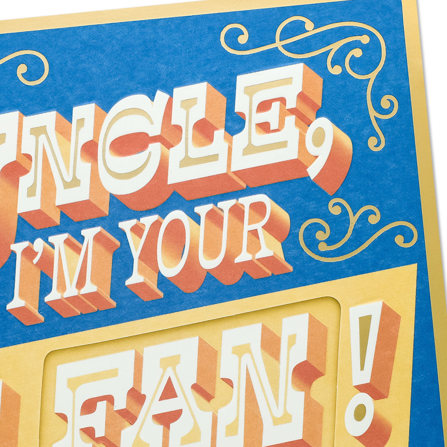 Number One Fan Birthday Card for Uncle Card Front Detail image number 3