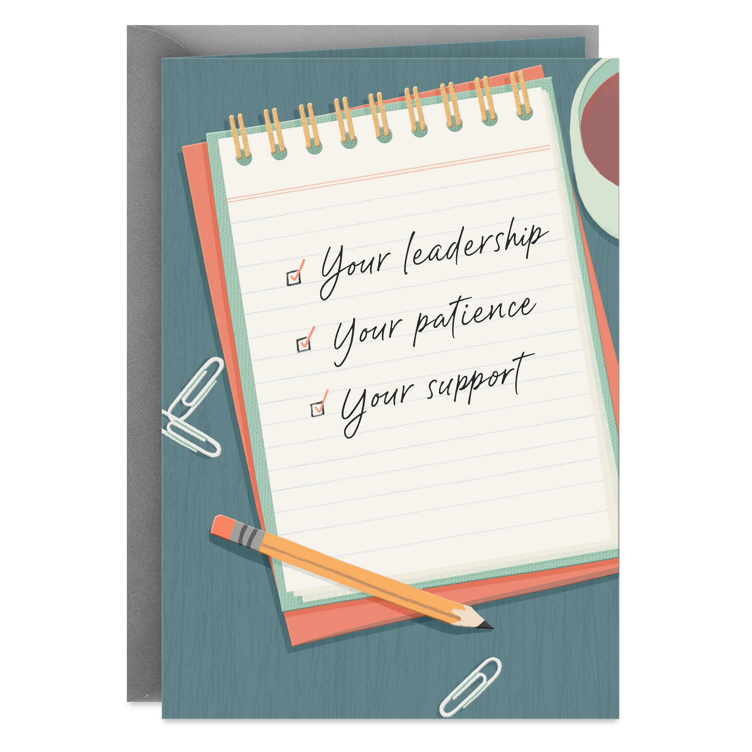 Appreciate Your Leadership, Patience and Support Boss's Day Card