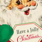 Have a Jolly Christmas Vintage Santa Christmas Card, , large image number 4