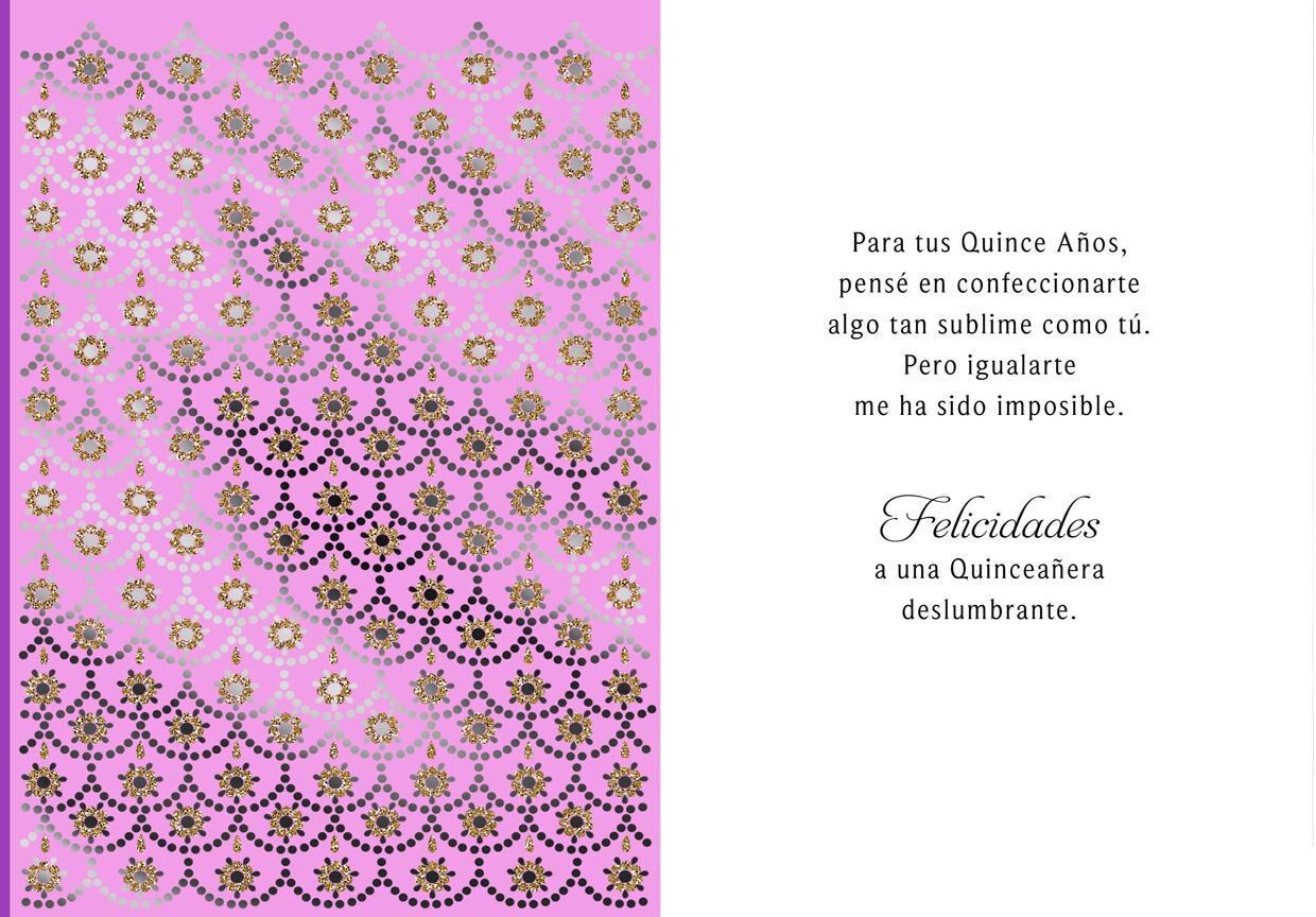 Spectacular 15 Spanish-Language Quinceañera Card