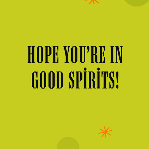 Good Spirits Halloween Card, 