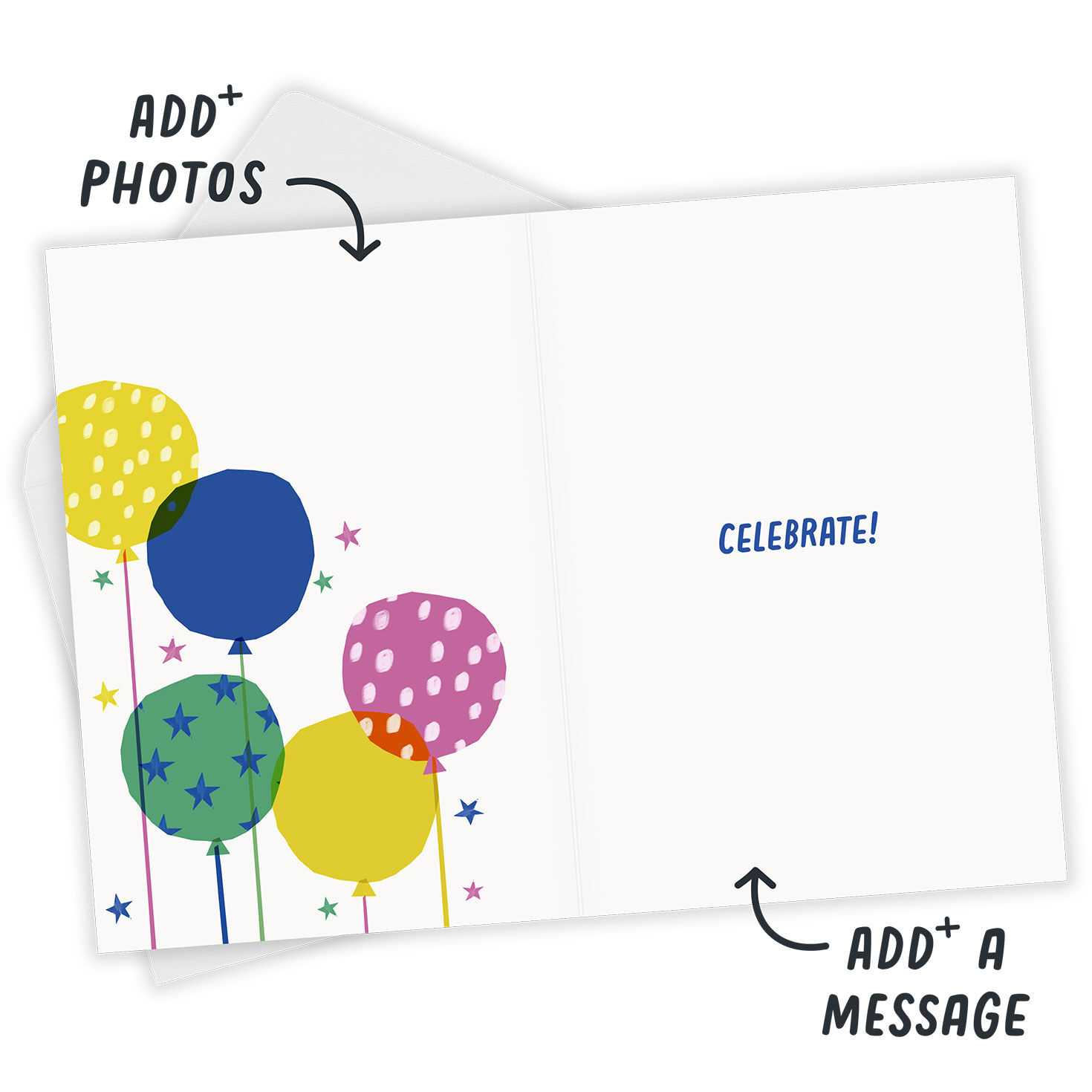 Bold and Bright Balloons Custom Birthday Card - Greeting Cards | Hallmark