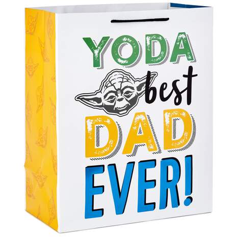 13" Star Wars™ Yoda™ Best Dad Gift Bag, , large