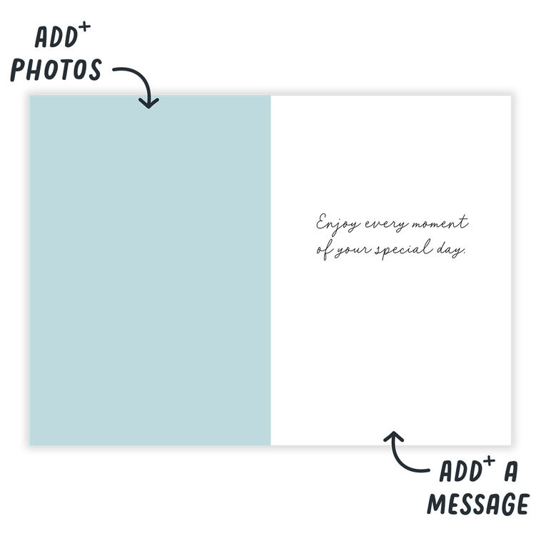 Pink Flowers in Arch Personalized Birthday Card  image number 3