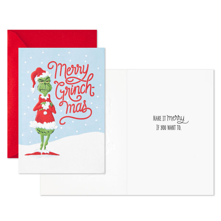 Dr. Seuss's How the Grinch Stole Christmas!™ Merry Grinch-mas Boxed Christmas Cards, Pack of 16 - Boxed Cards | Hallmark dr-seuss-s-how-the-grinch-stole-christmas-merry-grinch-mas-boxed-christmas-cards-pack-of-16-boxed-cards-hallmark
