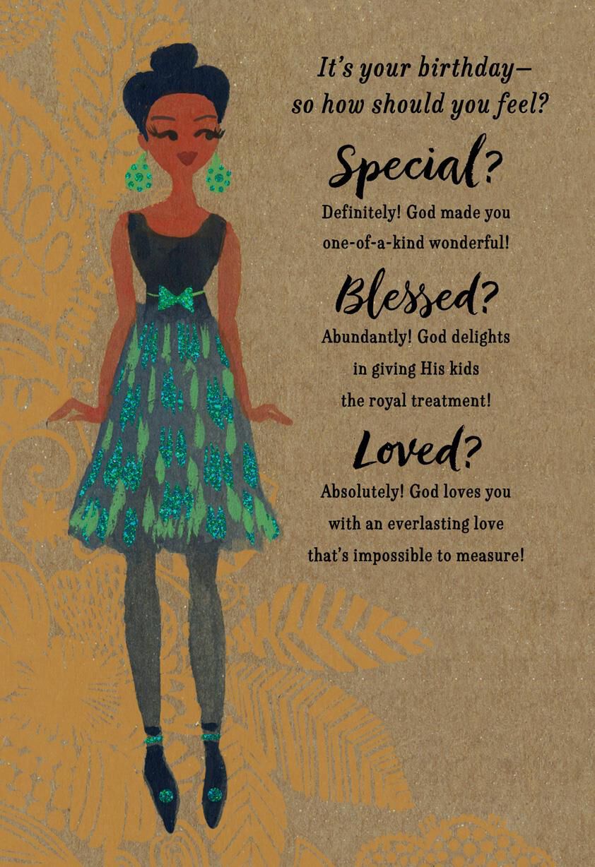 Fabulous Day Religious Birthday Card