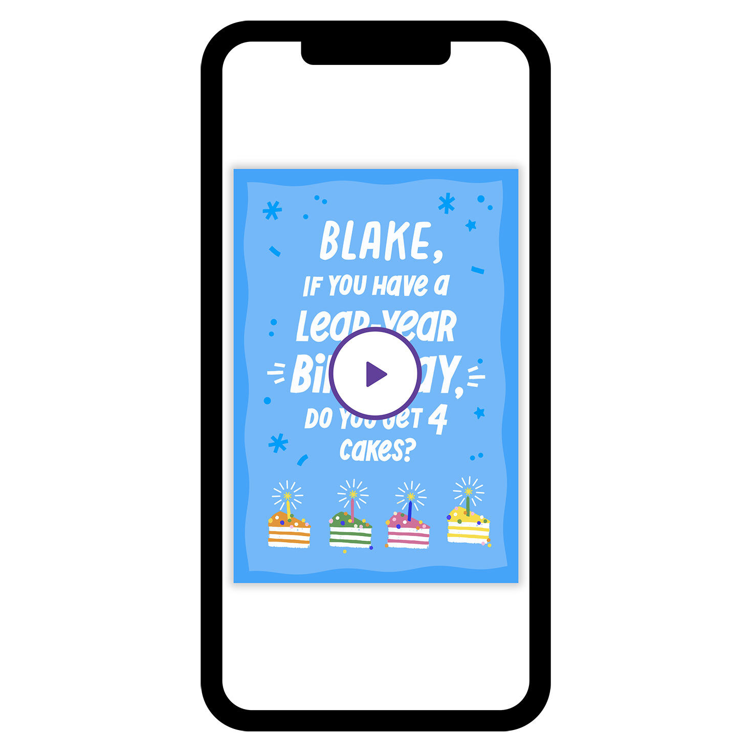 Leap Year Birthday eCard