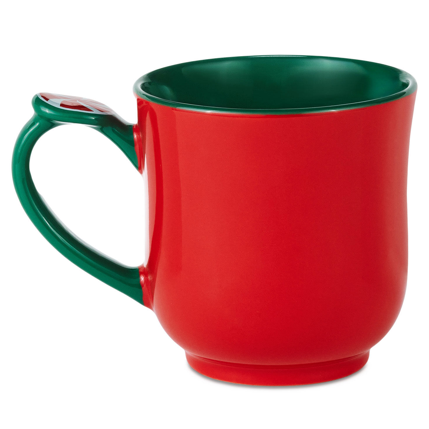 Red and Green Hallmark Channel Happy Place Mug back image number 2