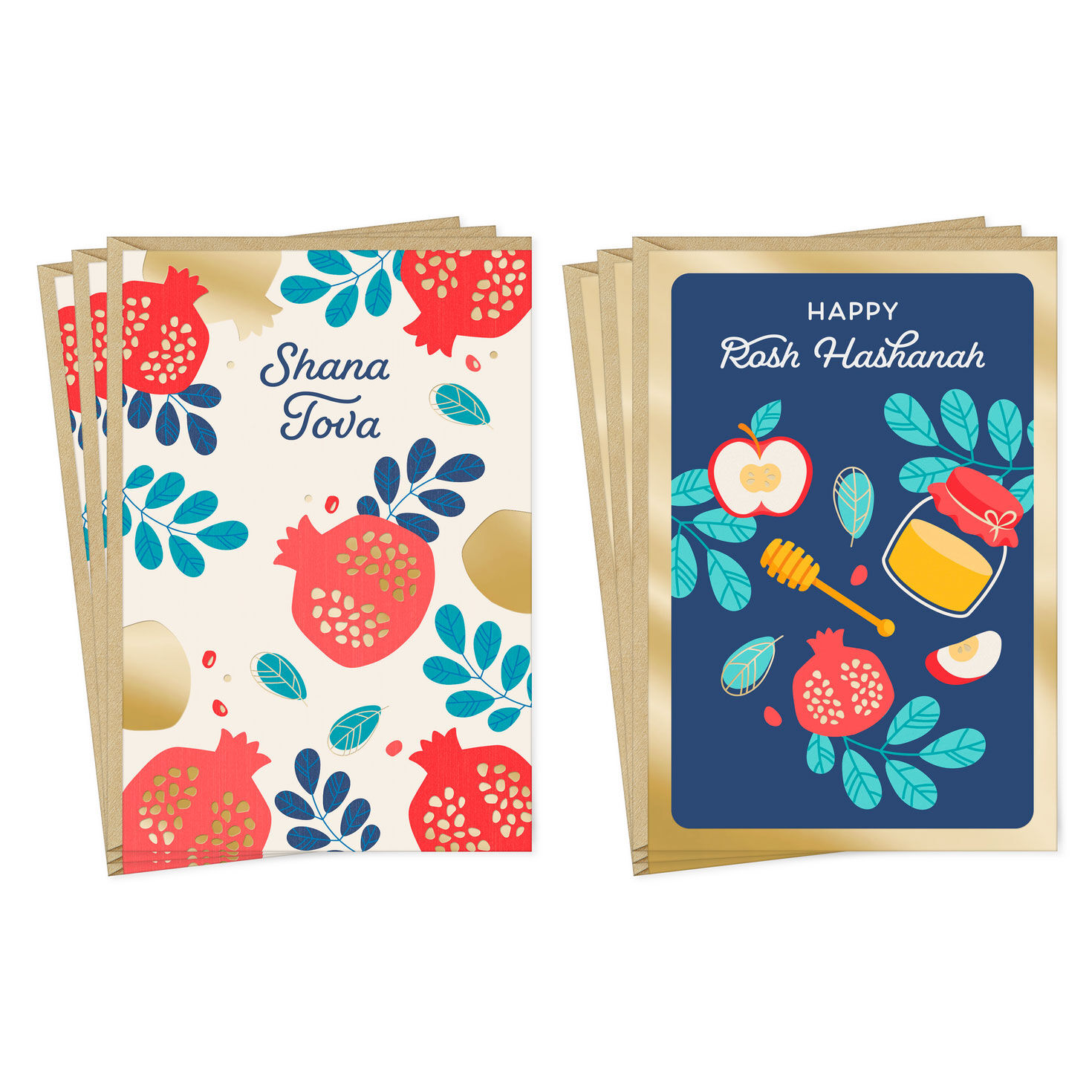 Pomegranates, Apples and Honey Assorted Rosh Hashanah Cards, Pack of 6 for only USD 5.99 | Hallmark