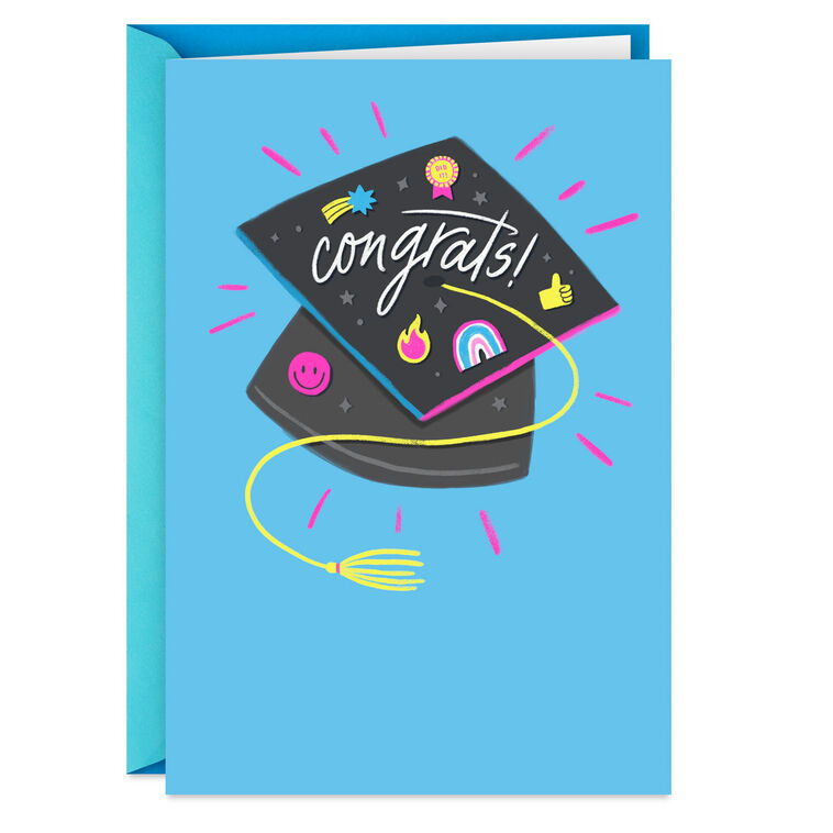 cute grad cards Watercolor Otter Graduation Card - Cute Congratulations Card