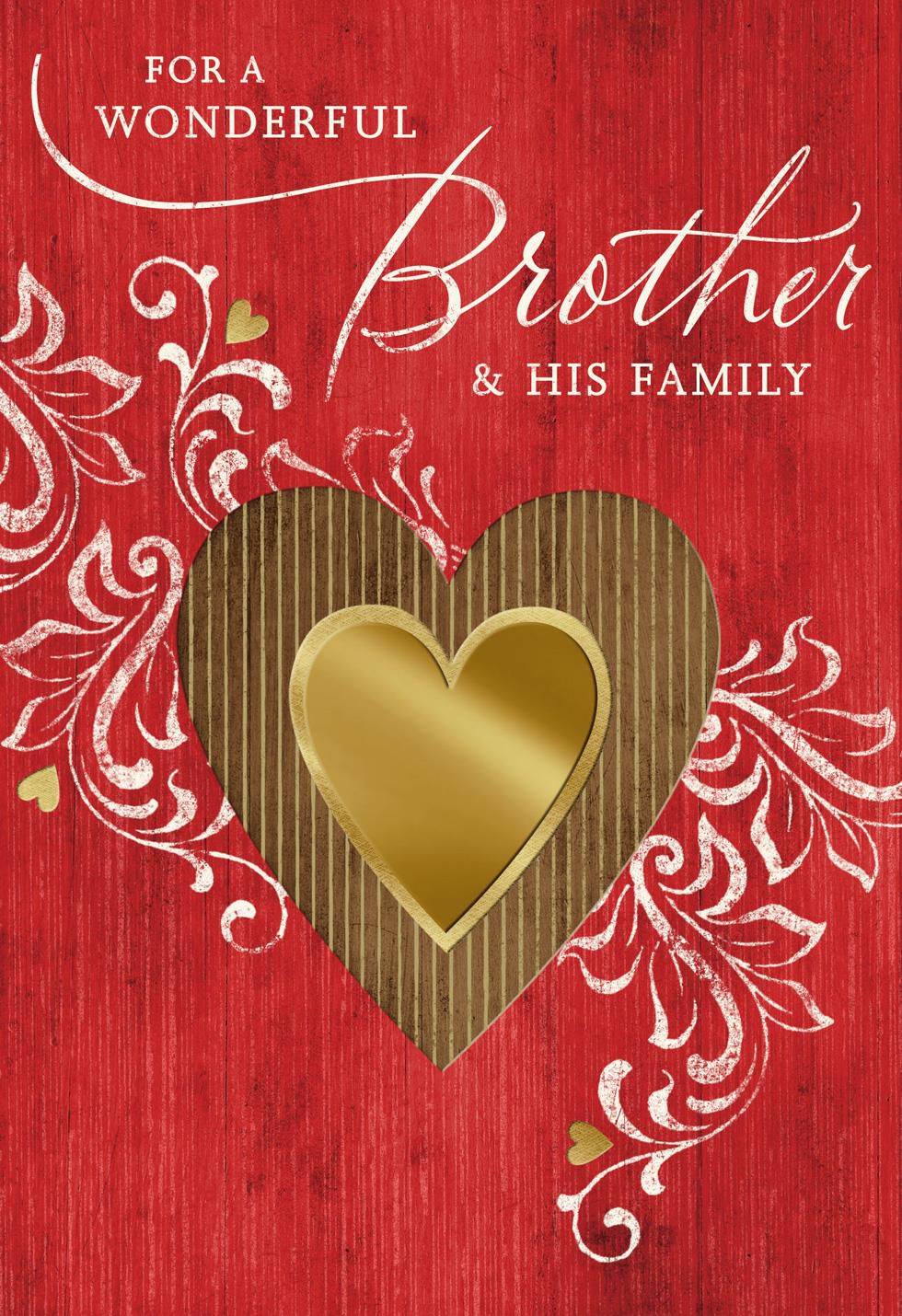 Heart of Family Valentine's Day Card for Brother and Family