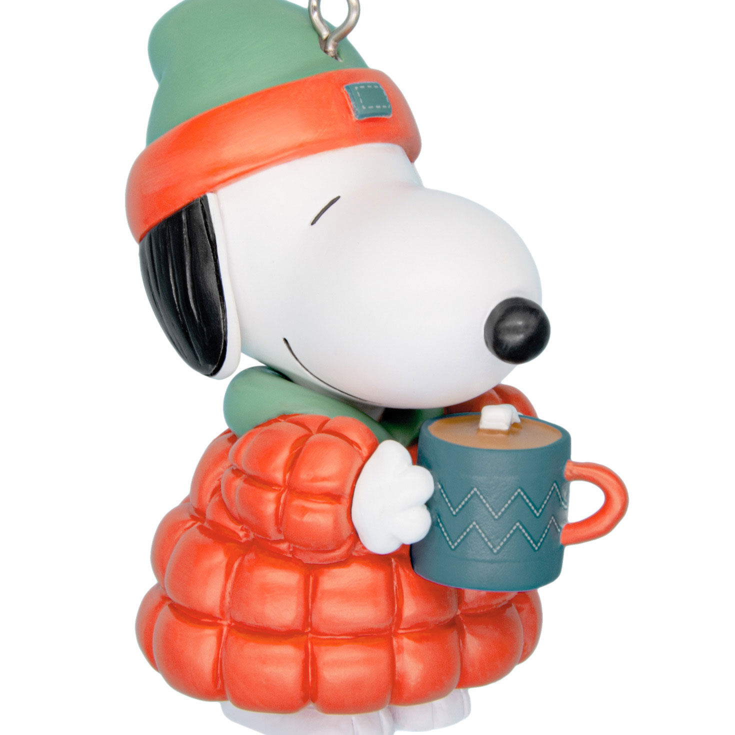 Peanuts Snoopy With Hot Cocoa Christmas Ornament closeup view image number 5