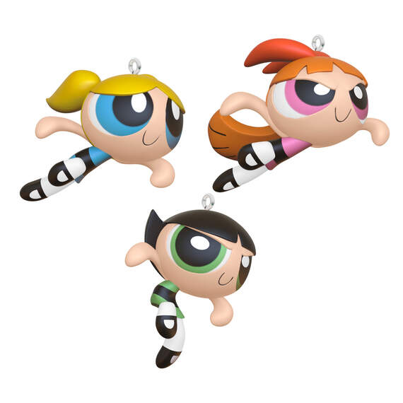 The Powerpuff Girls Blossom™, Bubbles™ and Buttercup™ Ornaments, Set of 3