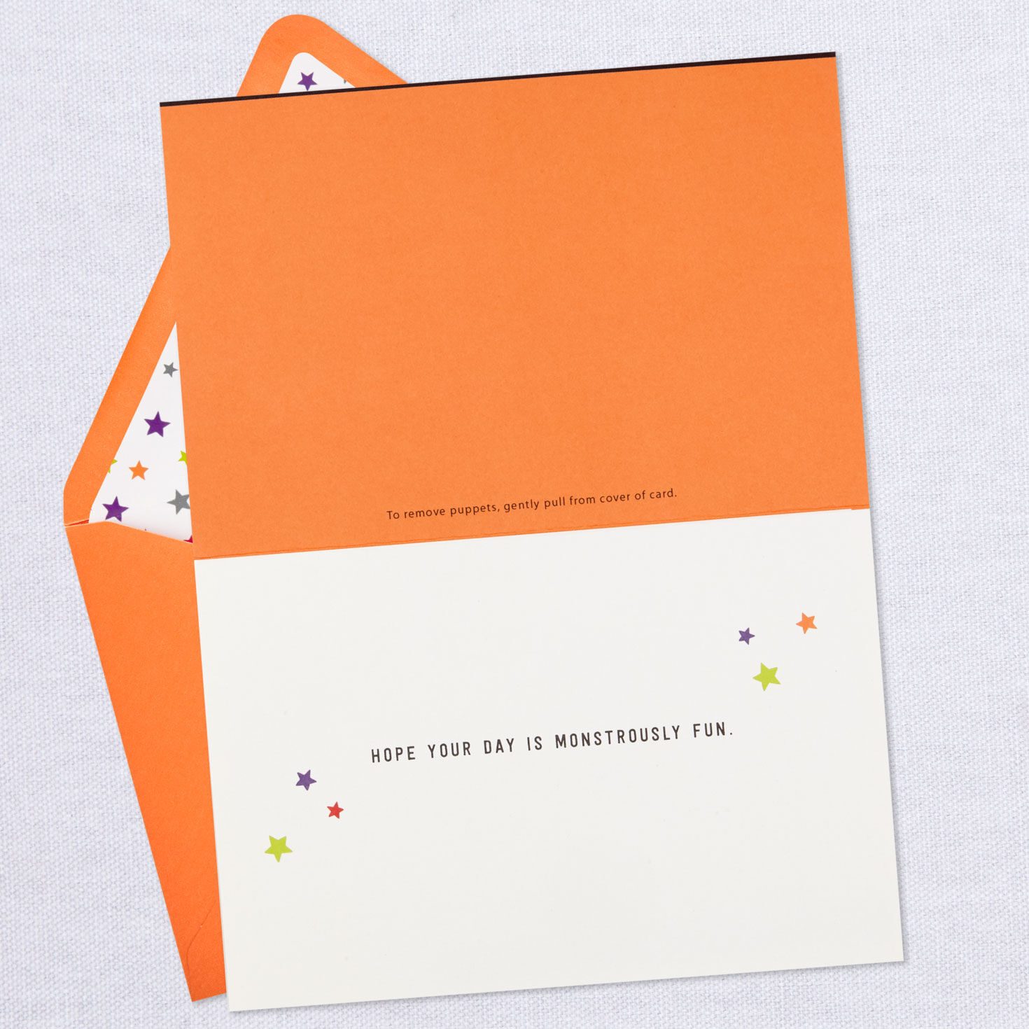 Happy Halloween Card With Felt Finger Puppets, , large image number 3