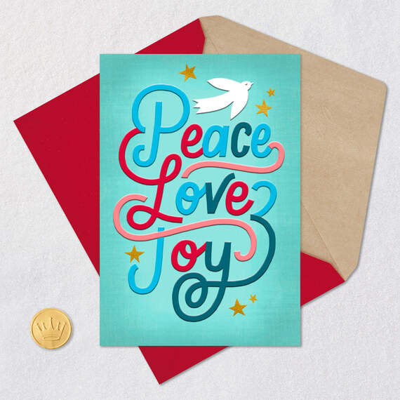 Peace, Love, Joy Christmas Card, , large image number 5
