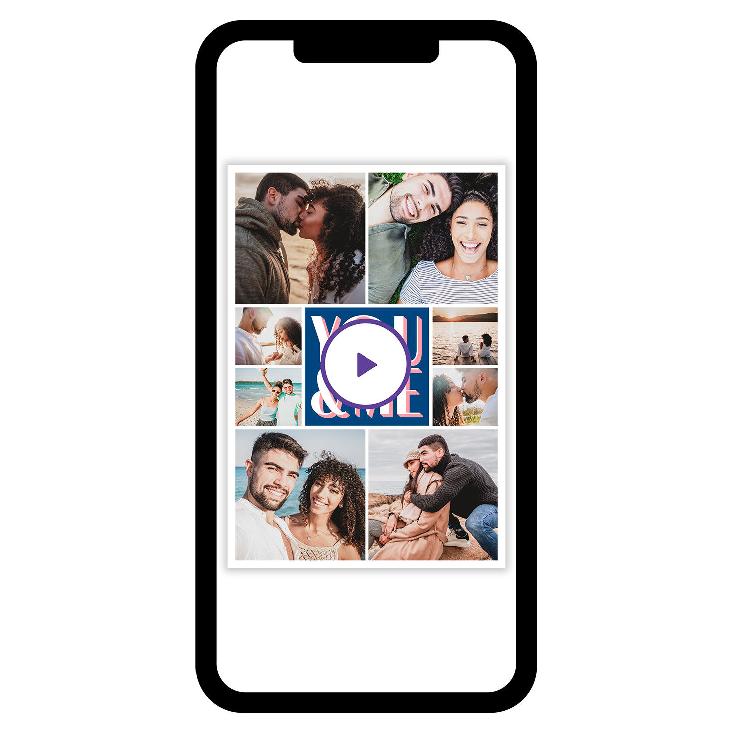 You & Me Photo Collage Love eCard