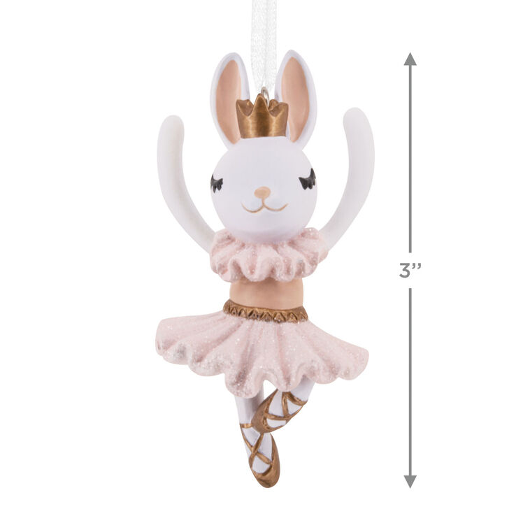 Ballerina Bunny Christmas Ornament measurement image number 3