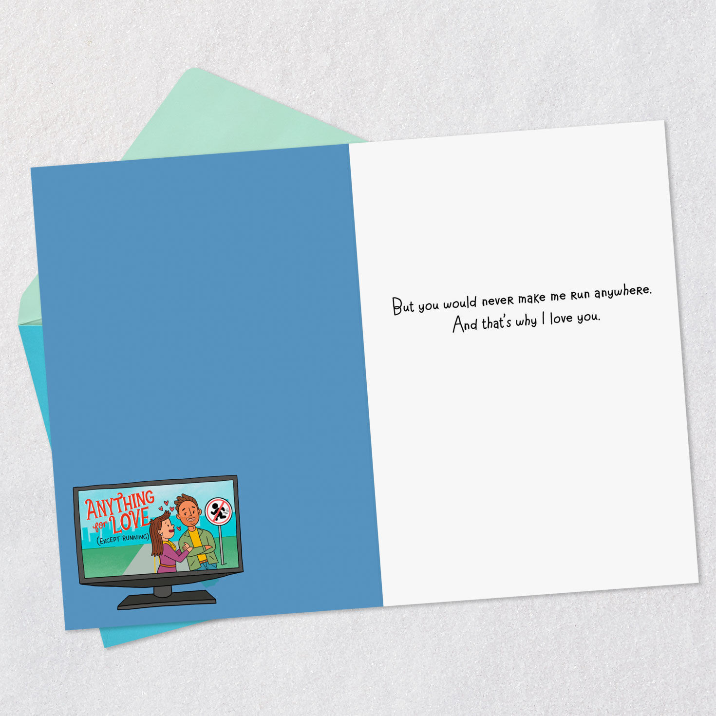 Anything Except Running Funny Romantic Love Card for only USD 4.49 | Hallmark