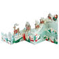 Santa and Sleigh Scene Boxed Christmas Cards front folded out image number 2