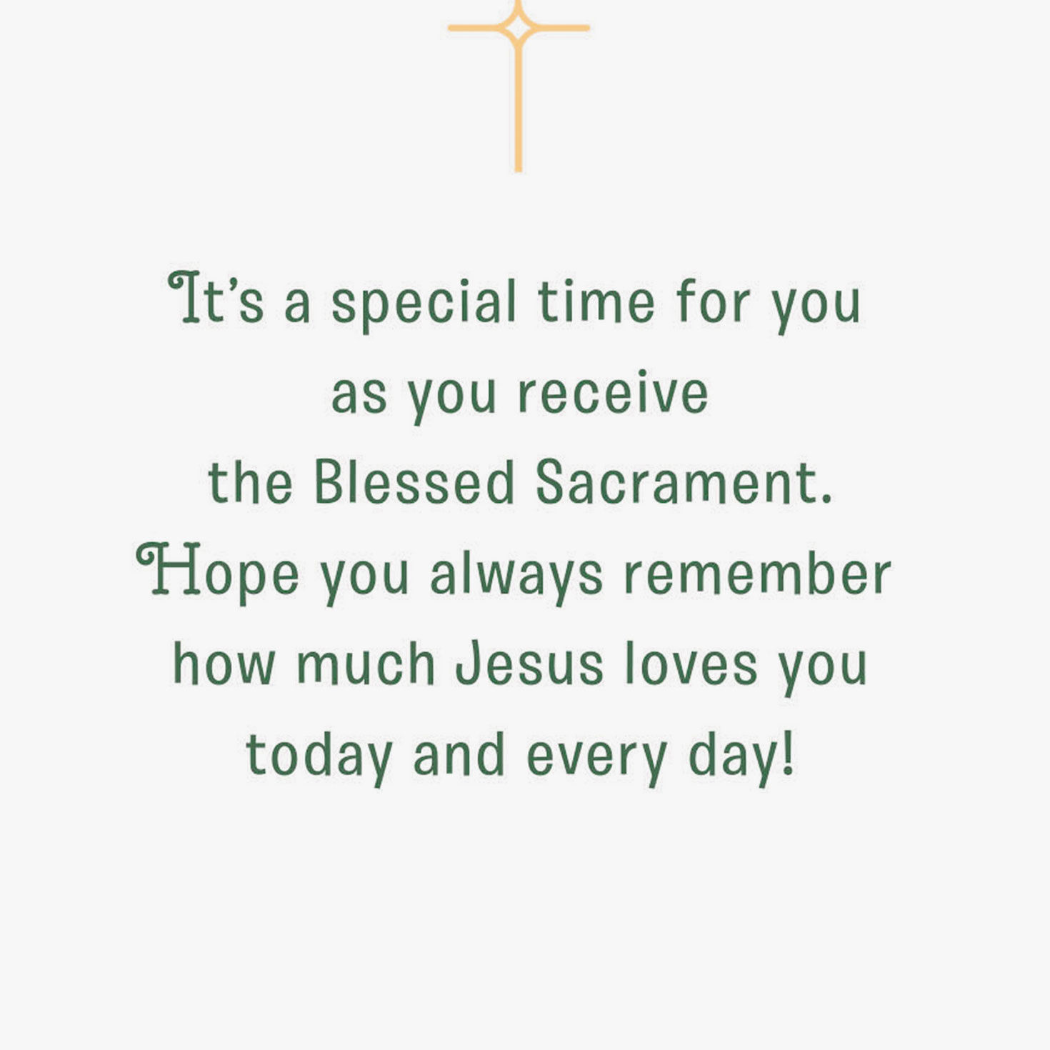 Jesus Loves You First Communion Card for Nephew, , large image number 2