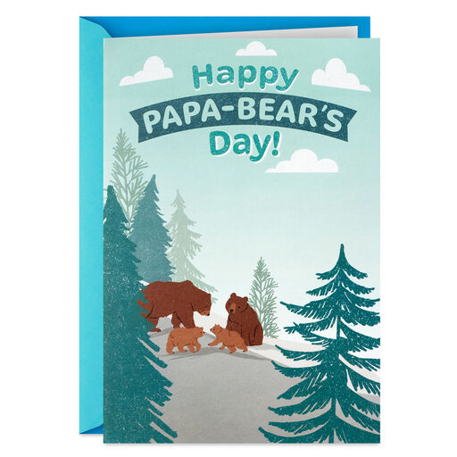 Happy Papa-Bear's Day 3D Pop-Up Father's Day Card, 