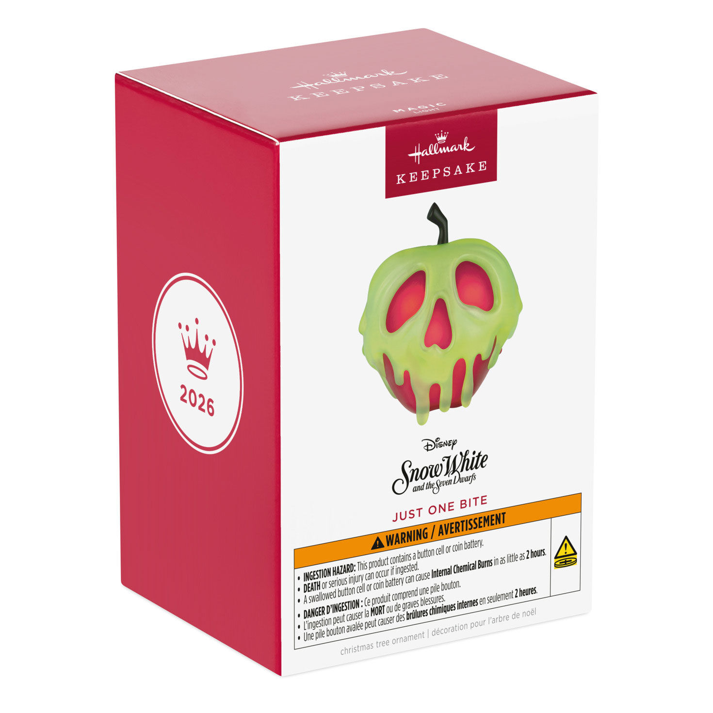 Snow White Poisoned Apple Keepsake Ornament package front image number 7