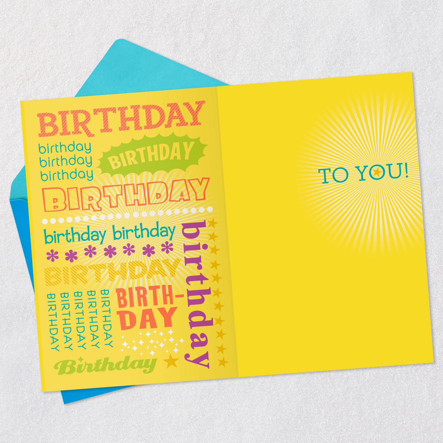 Peanuts Snoopy Dance Birthday Card Open card with envelope image number 3