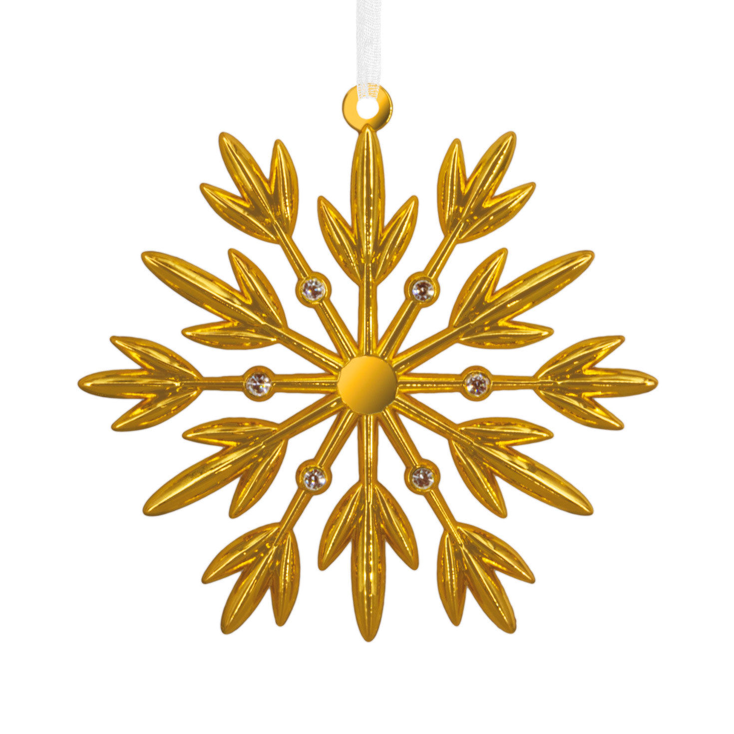 Gold Snowflake Metal Hallmark Ornament